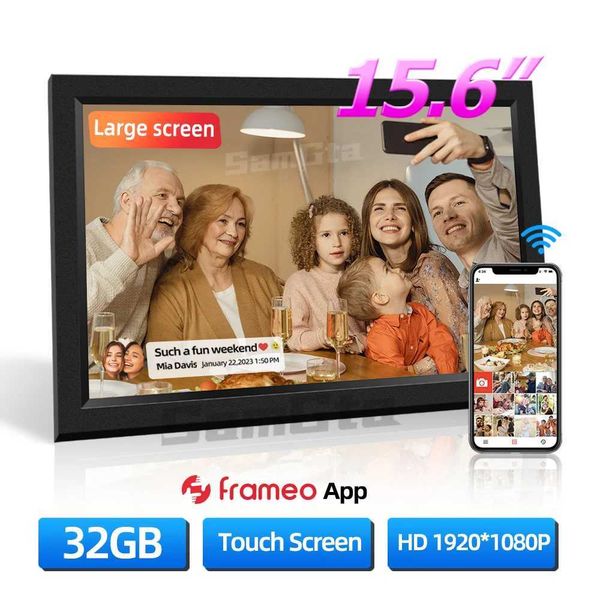 15.6-inch WiFi Frameo Digital Photo Frame 32GB Smart Digital Photo Frame with 1920x1080 IPS HD Touch Screen M250120
