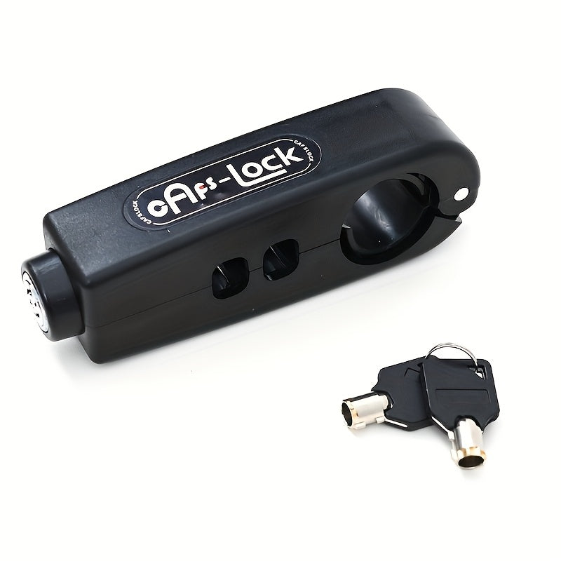 TEMU Anti-theft Bike & Scooter Handlebar Lock - Polished Finish, Mechanical Knob Control, Pvc Material