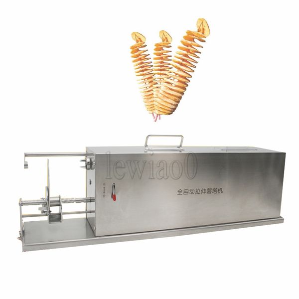 Automatic Stretch Potato Tower Machine Stainless Steel Tornado Potato Cutter Chopper Potato Chip Spiral Twisted
