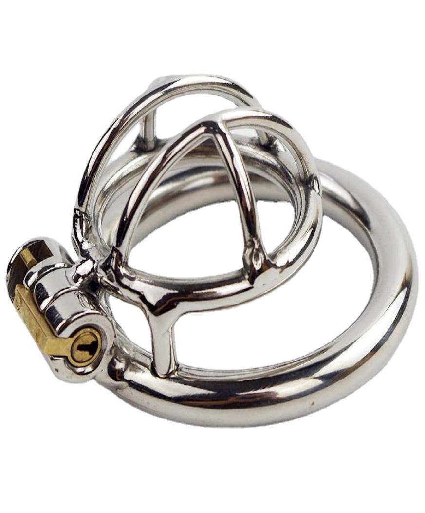 Devices Super Small Stainless Steel Device Cock Cage Penis Virginity Ring Adult Game Belt CPA2312531710