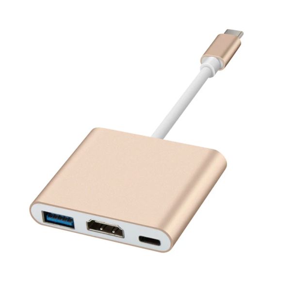 USB Type C 3.1 HUB to HDMI-compatible 4K USB C Female Charging Dock Multi Port Video Converter for Macbook Air Pro XPS 13 15