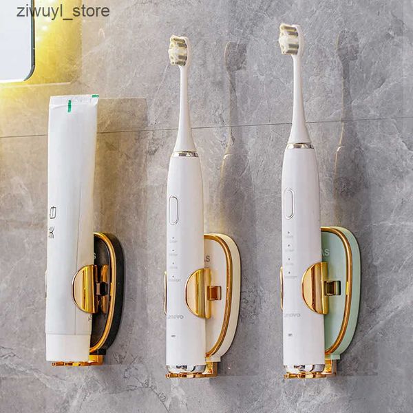 Toothbrush Holders Traceable toothbrush bathroom wall mounted toothbrush adult toothbrush bathroom accessories L240910
