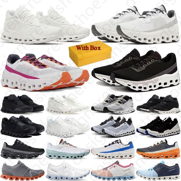 With Box Designer oncloudd outdoor Shoes Mens Womens Mesh Breathable All Black White Black Tongue sneakers Pink Grey Rock Rust Ice Cream spo