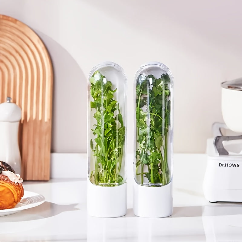TEMU 1-2pcs Refrigerator Vegetable Preservation Box, And Coriander Container Suitable For Refrigerator Use, Fresh And High-quality, Kitchen