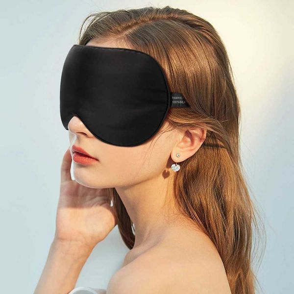 100% Natural Mulberry Silk Sleep Mask Soft Eye Patches Soft Blindfold Smooth Eye Mask Eyeshade Eye Cover Patch Bandage ComfortXJ250103