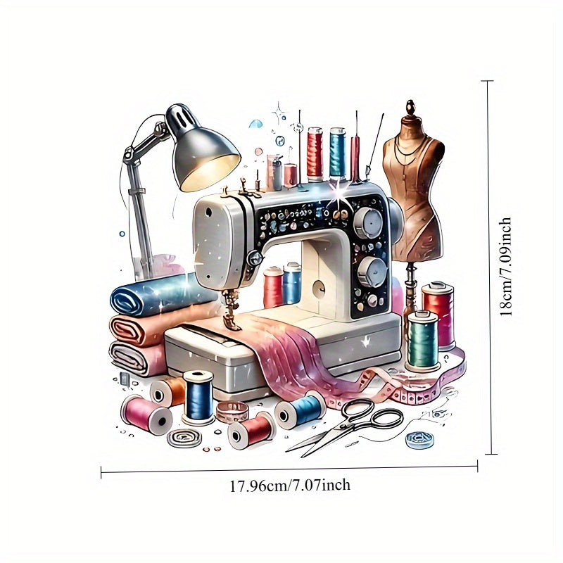 TEMU Sewing Theme Hot Ironing Decal Patch Decal Diy Iron Dtf Iron Sticker Heat Transfer Sticker Washable Heat Transfer Design Patch Personality Diy