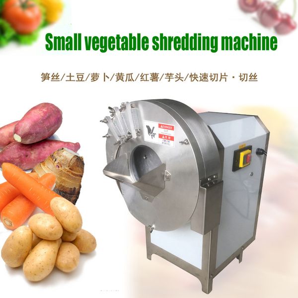Vegetable Cutting Machine Commercial Sweet Potato Ginger Hawthorn Electric Slicer Potato Shredding Machine Diced Radish Slicer