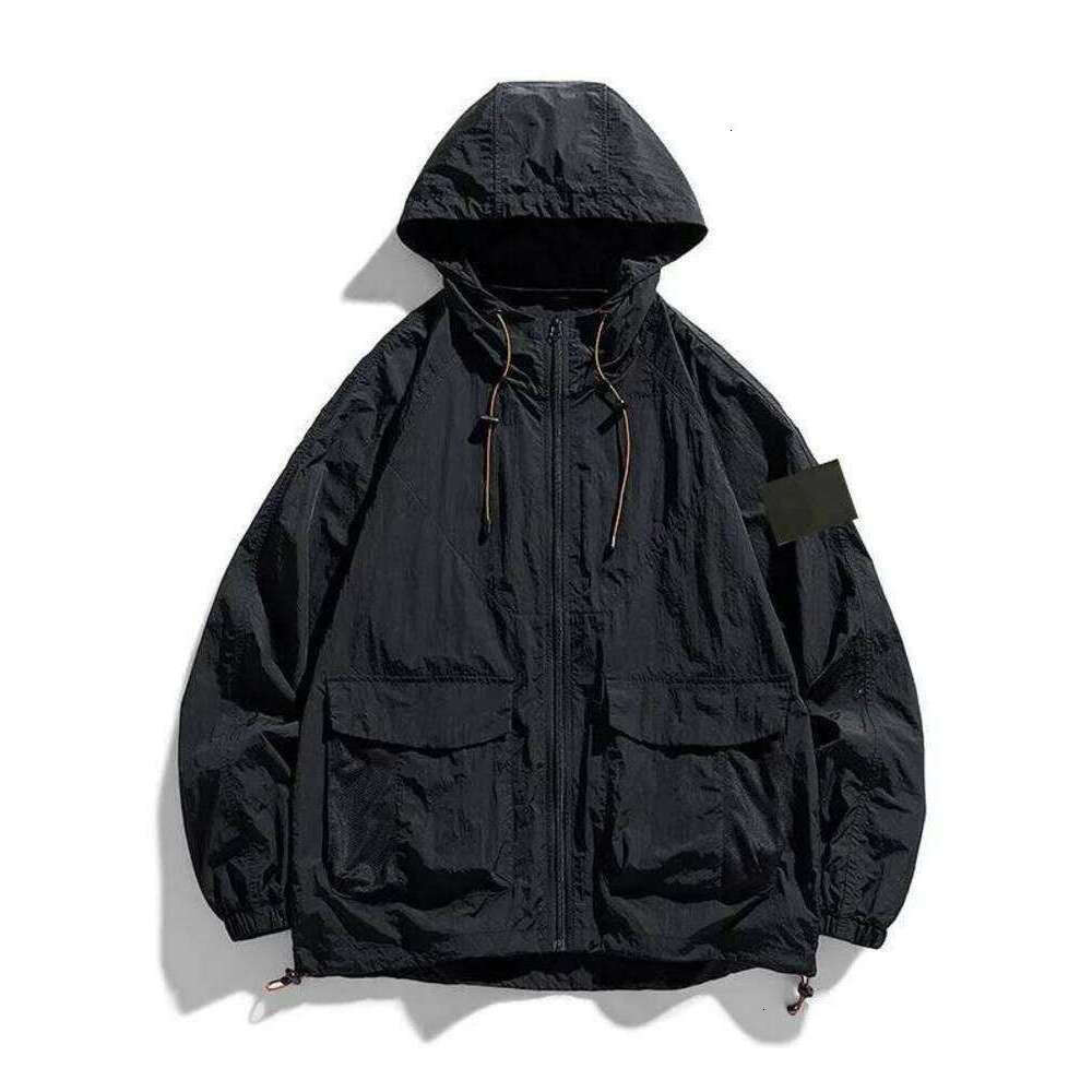 Brand Company Designer Fashion Topstoney Outdoors Sports Versatile Waterproof Windbreaker Islandaly Coat Slim Light Thin Compass Jacket B99