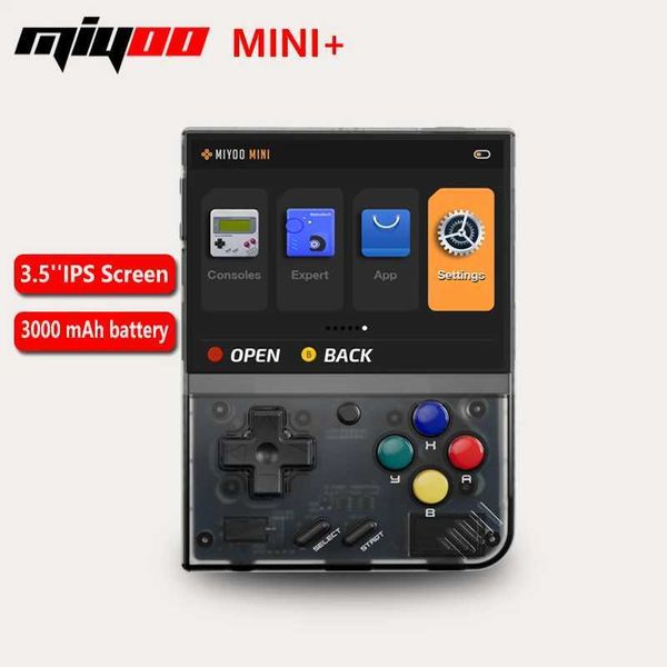 MIYOO Mini Plus Portable Retro Handheld Game Console 3.5-inch IPS HD Sn Childrens Gift Linux System Classic Gaming EmatorC250212