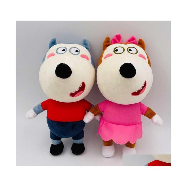 Plush Dolls 2Pcsset 30Cm Wolfoo Family Toys Ie Lucy Soft Stuffed Toy For Children Kids Boys Girls Fans Gifts 221104 Drop Del Dhi9B Z241223
