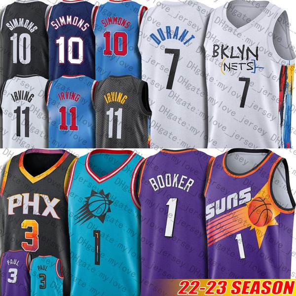 Basketball Jerseys Devin Booker Chris Paul DeAndre Ayton 1 3 Steve Nash Charles Barkley Brooklyns Net jersey Kevin Durant Kyrie Ben Simmons
