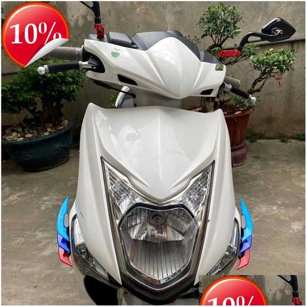 Outras partes novas 2pcs para motocicleta scooter winglettlelet aerodinâmica spoiler side side side side acessórios dinâmicos dro dhhyc