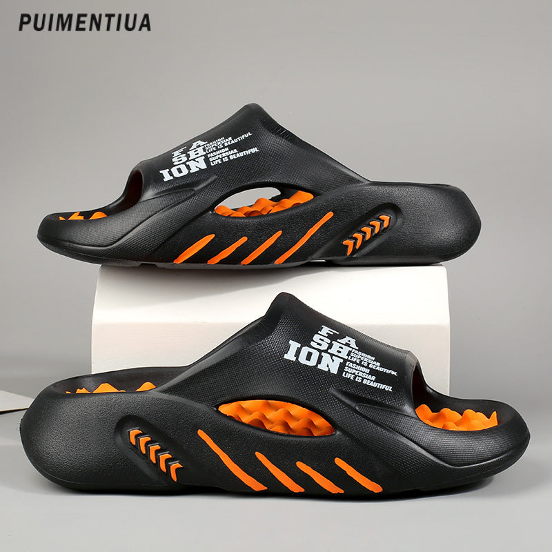 2023 Summer Men Massage Slippers Slides Indoor Outdoor Sandals Beach Casual Shoes Soft Sole Slides Men Flip-Flops Men&#039;s Sandals