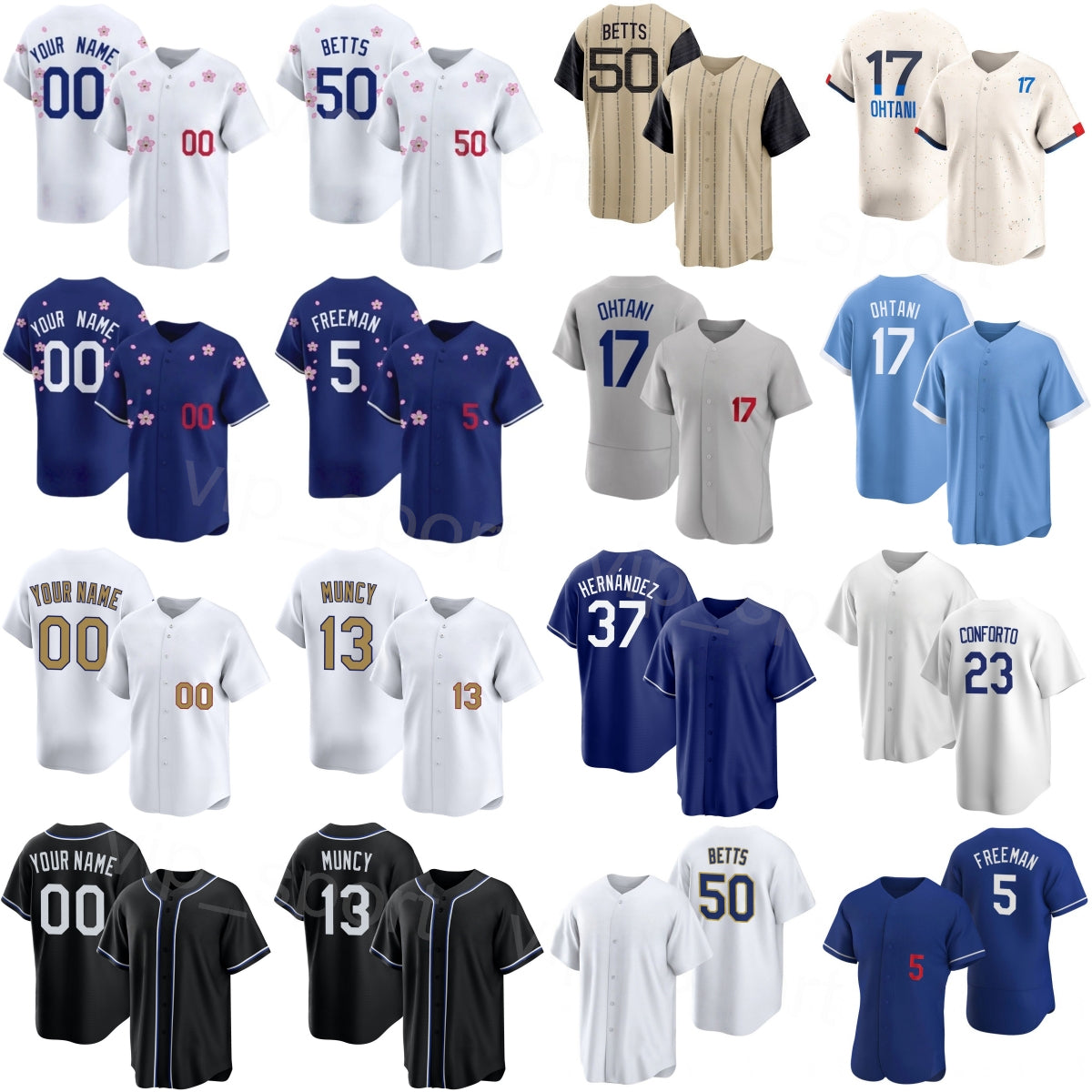 Team Baseball 44 Andy Pages Jerseys Men Women Kids 50 Mookie Betts 5 Freddie Freeman 37 Teoscar Hernandez 13 Max Muncy 17 Shohei Ohtani Sports 2025