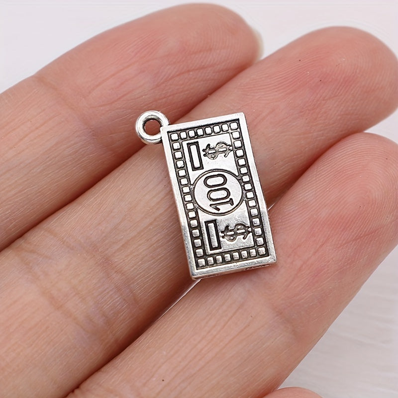 TEMU 10pcs Alloy Dollar Charms, Money Pendant For , Handmade Craft Necklace Bracelet Earrings Keychain Decoration Accessories