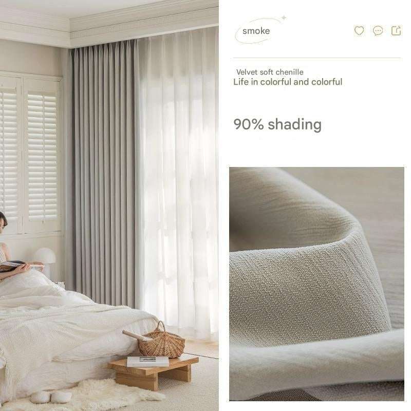 C346 1pc Solid 100% Blackout Curtain with Grommets, Total Privacy Drapes for Bedroom, Beautiful Curtains for Living Room