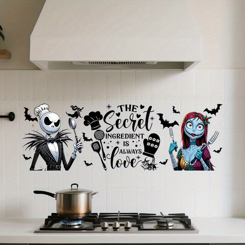 TEMU Jack & Kitchen Wall Decal - Self-adhesive, , Cartoon-style Plastic Art For Kitchen, Cabinets, Dining Room, Rv, Home Decor, Kitchen Wall Decor|