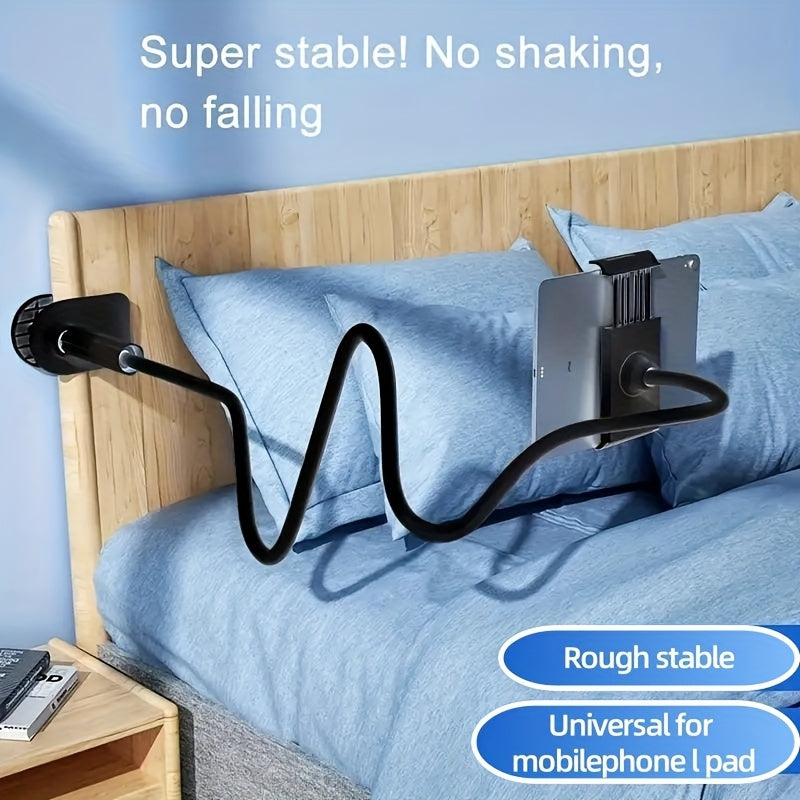 TEMU (free 3-in- Cable) 360° Rotating Phone Lazy Person Stand, Multi-angle Adjustable Anti-slip , Suitable For Desktop, Bedside, Office And Tv