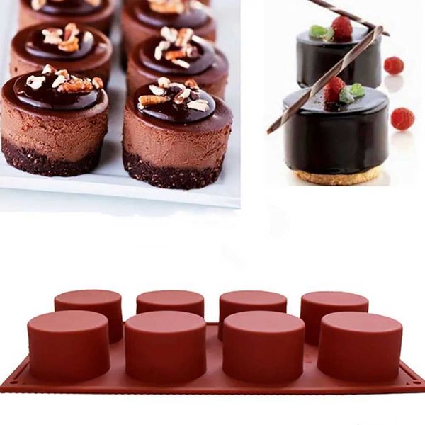 Cake Mold Soap Mold Round ible Silicone Cookie Cake Pastry Baking Round Jelly Pudding Mod Candy Chocolate Mod Z250116