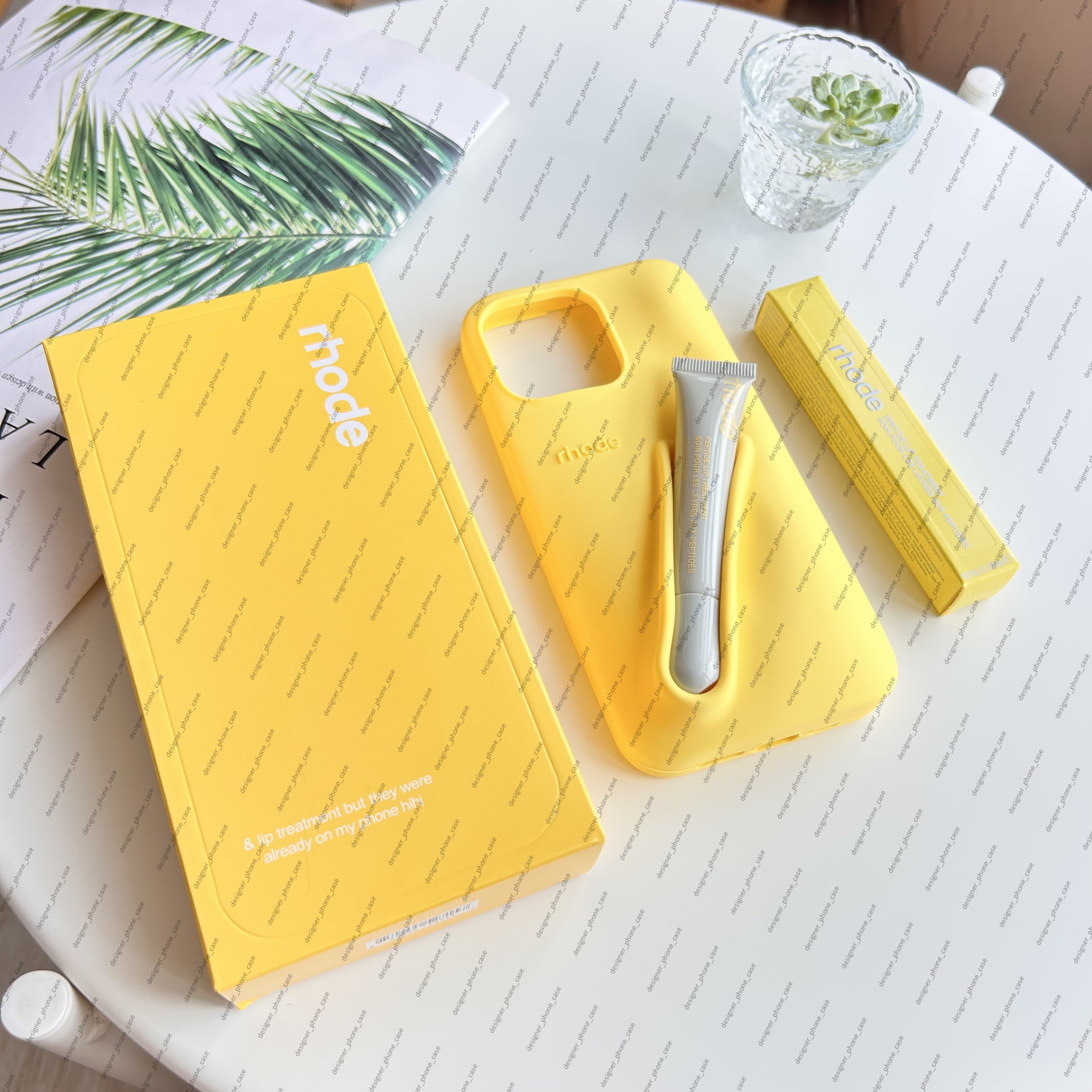 Rhode phone case With Box lip gloss Lipstick Case iphone 16 pro max cases Lipstick Lip Balm 3D Make-Up Silicone Case for iPhone 15 14 13 12 Holder C