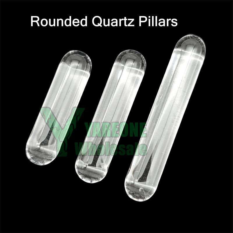 Rounded Quartz Pillar 6mmOD 20mm 30mm Length Solid Terp Pillar for Control Tower Slurper Blender Bangers YAREONE Wholesale