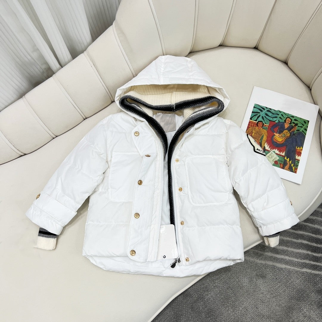 Kids Coats Baby Clothes Designer Down Coat Kid clothe Hooded Thick Warm Outwear Girl Boy Girls designers Outerwear Jackets Size 100-160cm