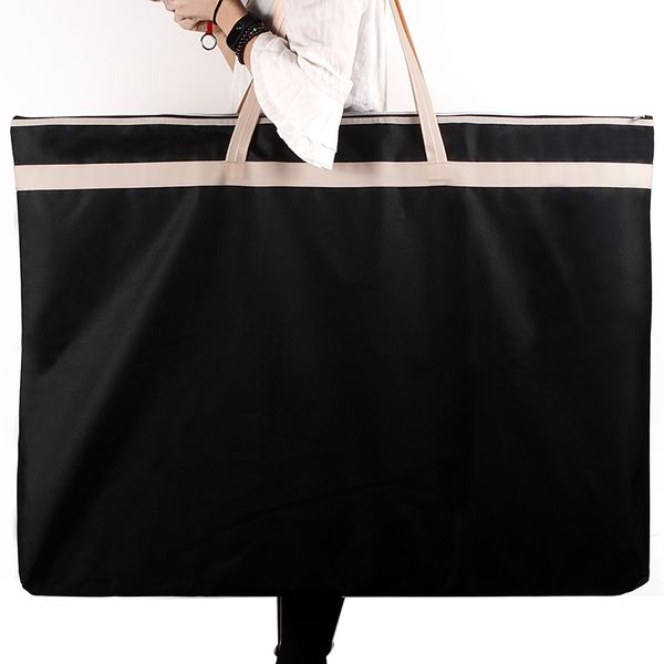 Filing Supplies Portable A2 Portfolio Folder File Bag A1 Plus Size Zipper Drawing Paintings Documents Storage For Artist 230706