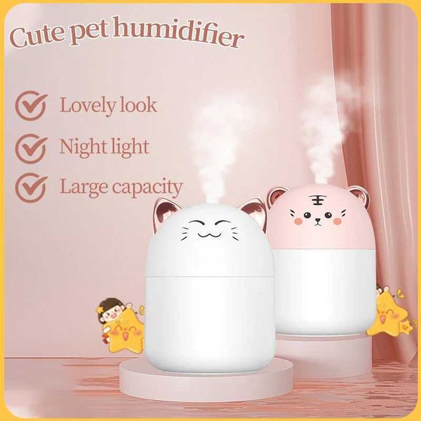 Cute Pet Humidifier Mini Office Desktop Air Conditioner Room Air Humidifier Usb Small Home Heavy Fog spray Y241012