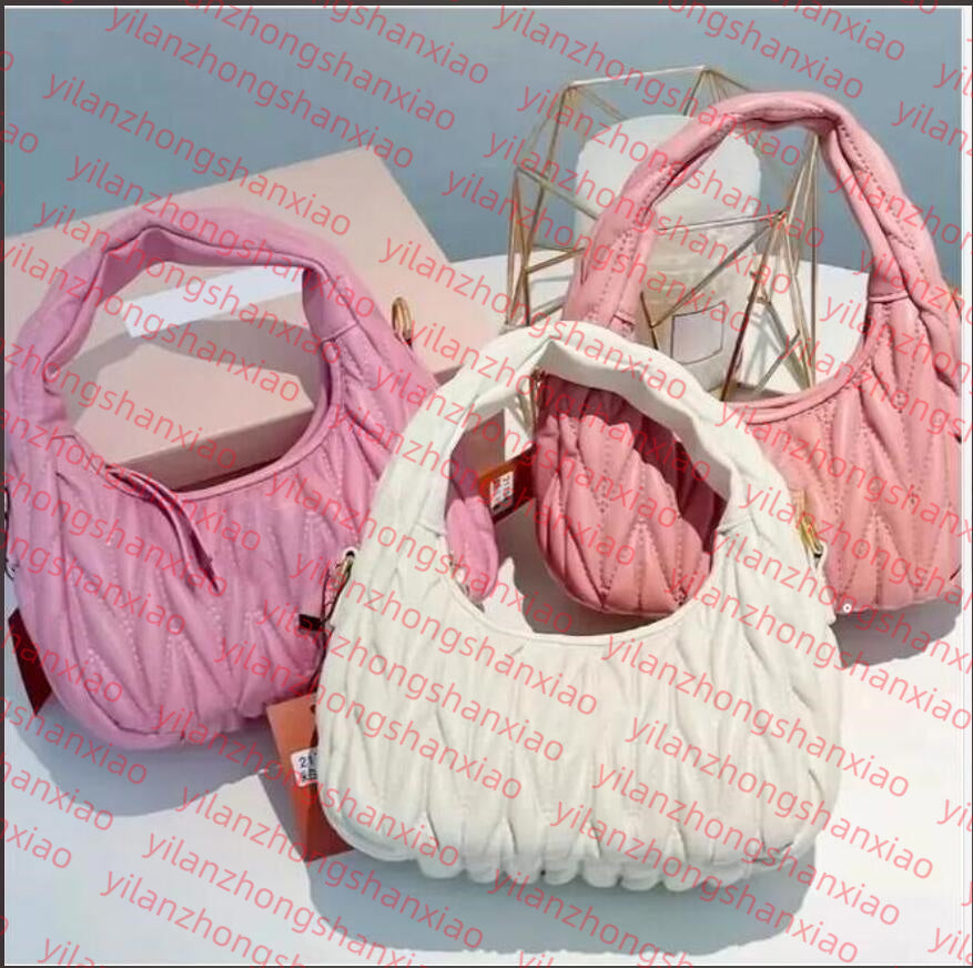 Mens Wander Matelasse tote Designer shoulder bag Top quality Womens handbag strap purse hobo clutch half moon Underarm bags Leather armpit Crossbody