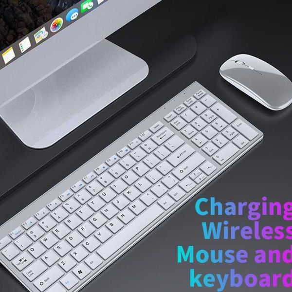 2024 Bluetooth 5.0 Keyboard and Mouse Combo Mini Multimedia Keyboard Mouse Set for PC Laptop TV iPad Macbook Androidrr