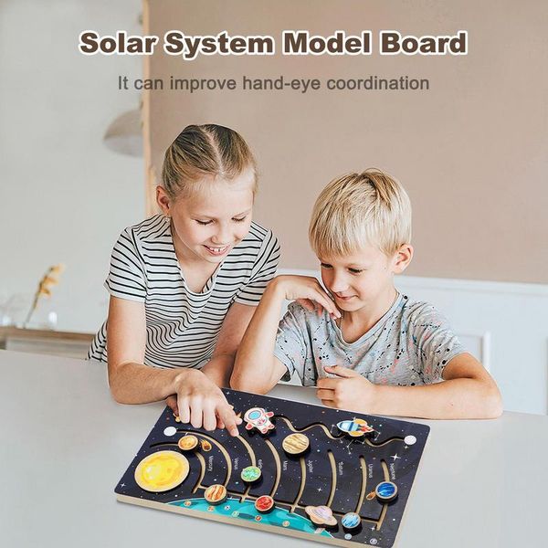 Solar System Discovery Educational planet Space Puzzle Game Toy Science Toddlers play Set For kids toys and games Accessories