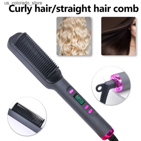 Electric Hair Brushes 2024 Hot Sale Hair Brush Hot Air Comb Straightening Dryer Styler Air Hot Air Brush Flat Iron Electric Straightener Hai