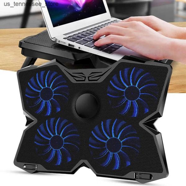 Laptop Cooling Pads Laptop accessories Four Fans 2 USB Ports Laptop Cooler Cooling Pad Notebook Stand for 14-17Inch Adjustable Speed Laptop