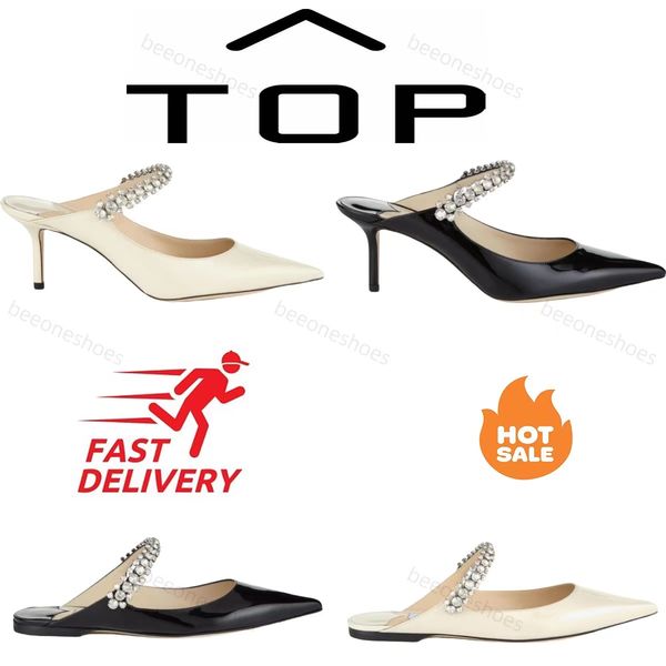 designer heels women mules summer sandals fashion luxury high heels evening shoes Elegant stiletto Pumps dress shoes Leather sole top qualit