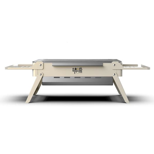 Stoves Detachable Camping Grill Portable Mini Stove Folding Barbecue Cookstove Durable Foldable BBQ Rack Outdoor Cookware 231030