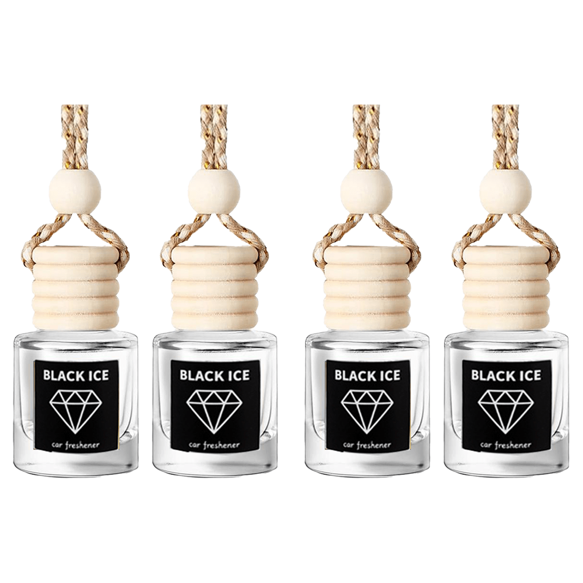 TEMU 4pcs Car Air Freshener For Men Car Scents Air Freshener With Vent Clip Perfume Air Freshener With Odour Eliminating Technology Long Car Air