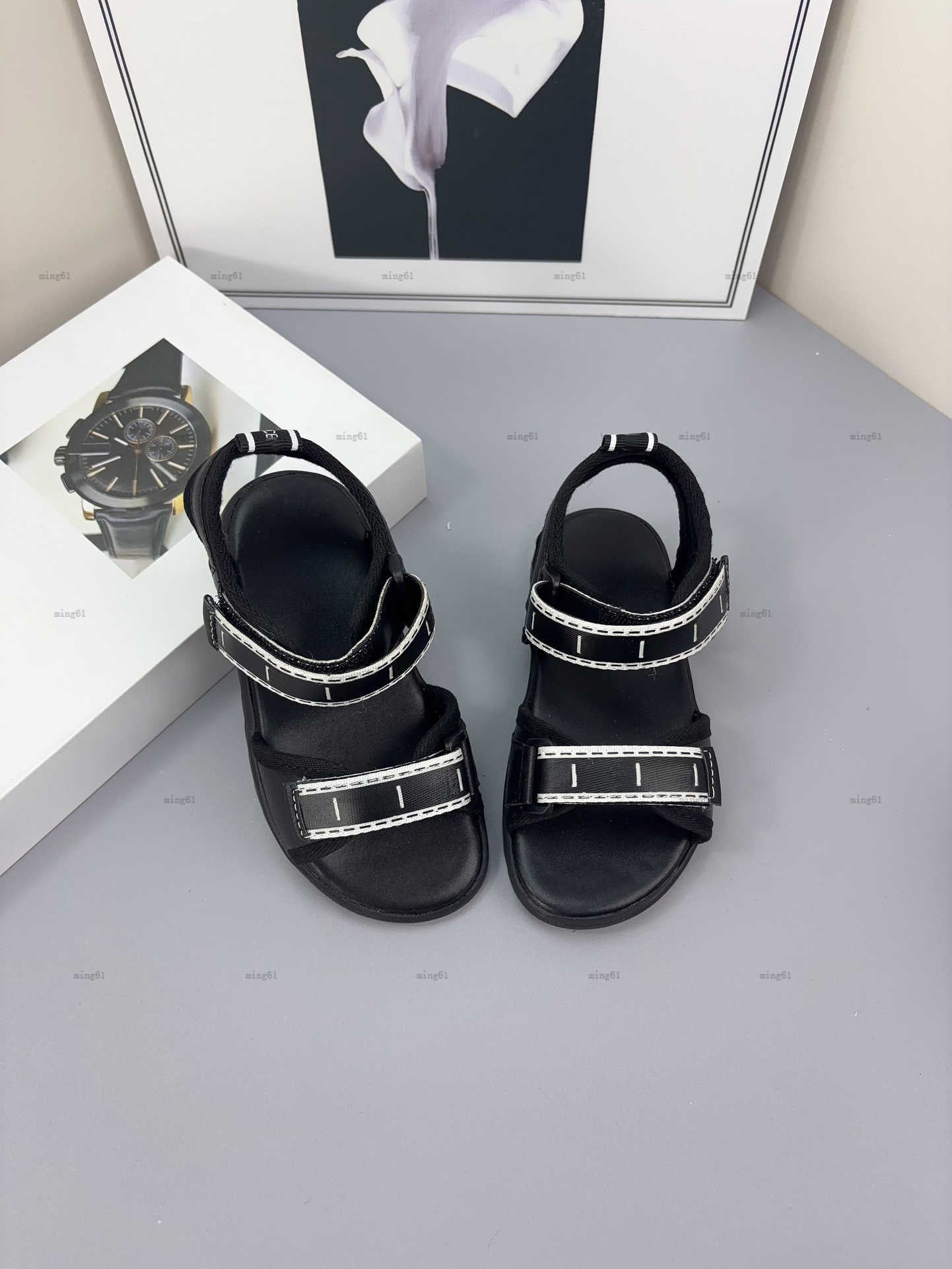 Brand summer baby Sandals Multiple styles Kids shoes Size 26-35 Including box Canvas upper design girls boys Slippers
