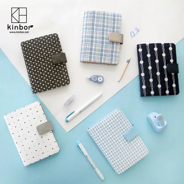 Kinbor Hand Notebook Self-Filling Schedule Notebook A6 A5 Creative Travel Manual Loose-Leaf Calendar Small Book 250103