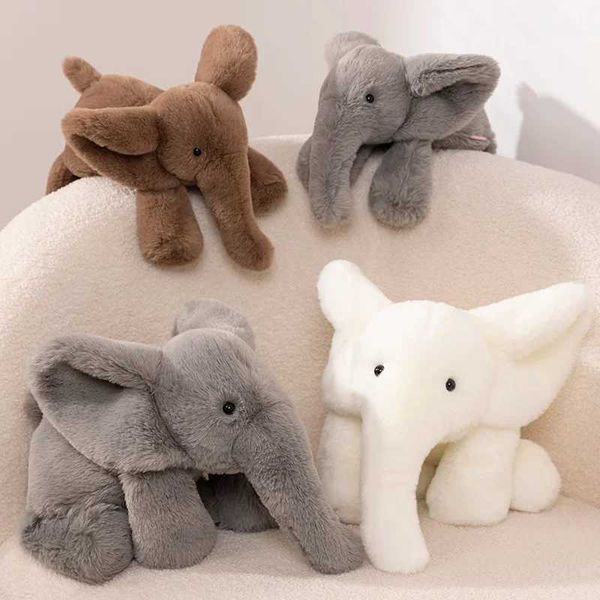 Plush Dolls 45-60cm Gray Elephant Stuffed Plush Toys Kawaii Animals Soft Sleeping Stuffed Pillow Doll Plushie for Baby Room Decorative Gifts