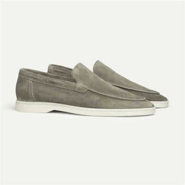 Hip Men Shoes Dress Shoes Summer Múltiplos sapatos casuais Sapatos Um passo driving Shoes planos masculinos grandes mocas de feijão 241009