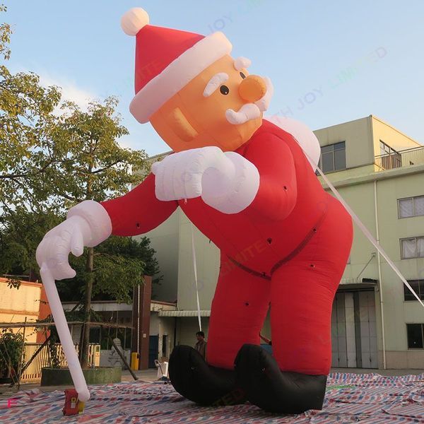 Outdoor games & activities Giant 4-5-6mH Inflatable Climbing Santa Claus For Decoration Inflated Flying Chrismas Old Man