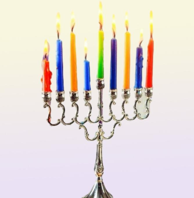 Candles Candles 100Pcs Unscented Taper Candle Colorf Smokeless Paraffin Dripless Hand Poured Wax For Wedding Christmas Spa Drop De1155545