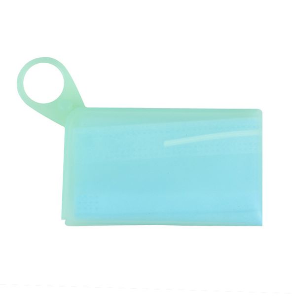 1pc Portable Face Mask Storage Folder Reusable Silicone Organizer Storage Bag for Disposable Mask Organizer Case