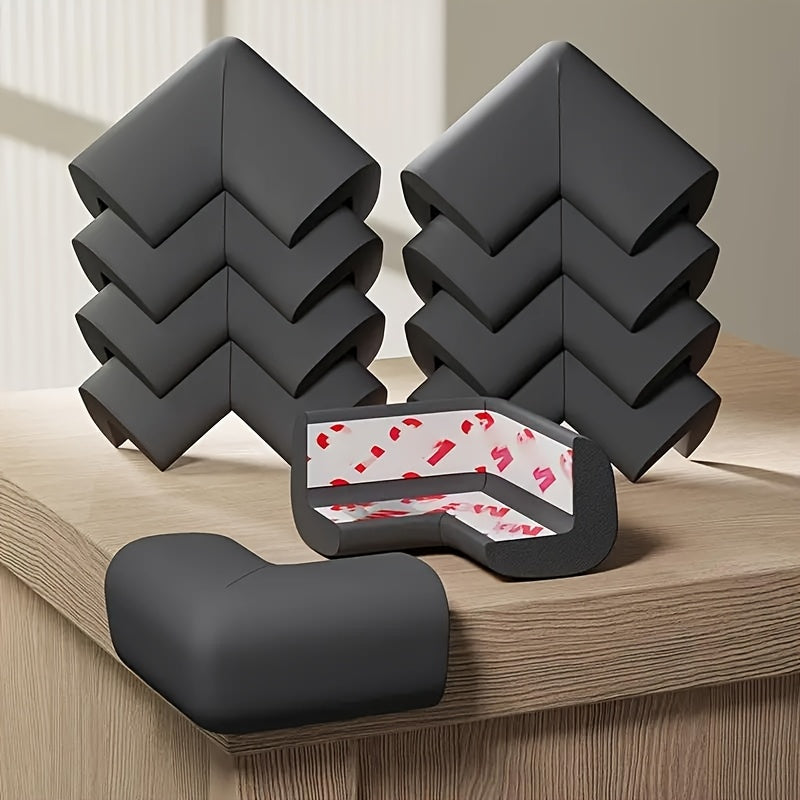 TEMU 8pcs Soft Foam Corner Protectors, Pre-adhesive Safety Edge Guards For Furniture, Fireplaces, Tables, Stairs, Cabinets, Proof Edge, Pre-tape