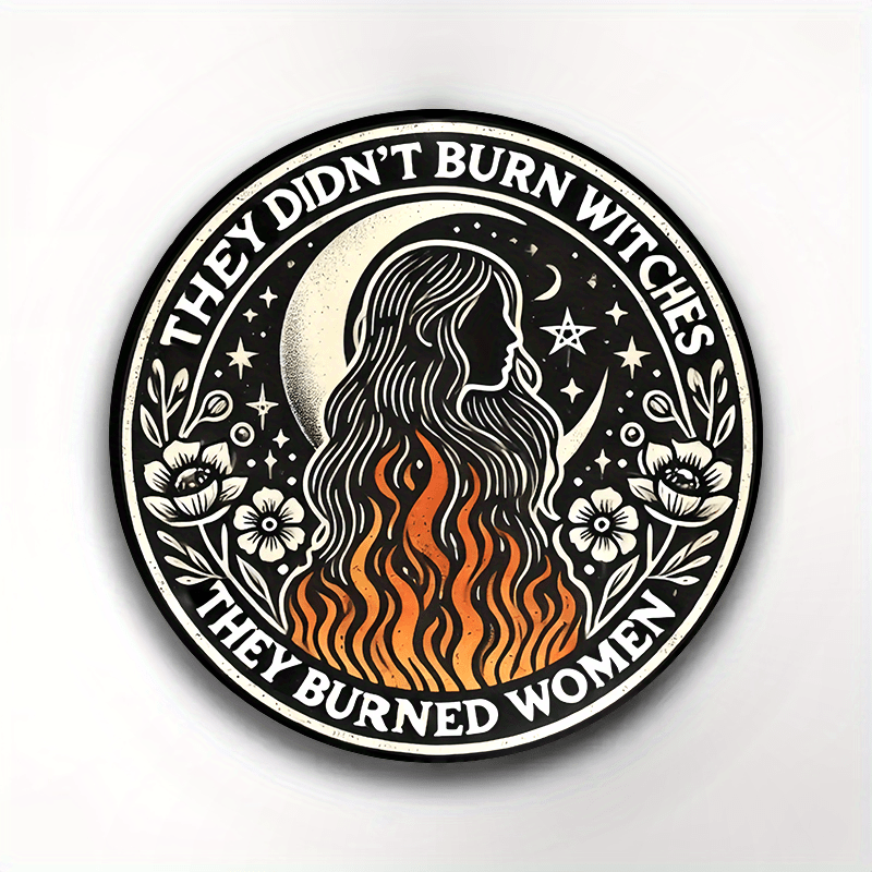 TEMU Fashion Brooch Pin, Plastic Burning Design, Versatile Accessory For Clothing, Hats, Backpacks, Thoughtful Gift For , , Coworkers - No Holiday