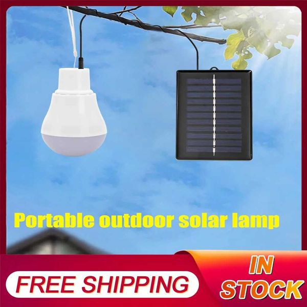 Solar Light Protable Solar Lamp Portable Bulb Light Solar Energy Lamp Led Lighting Solar Panel Camp Tent Fishing Light 15W 300LM Y240820
