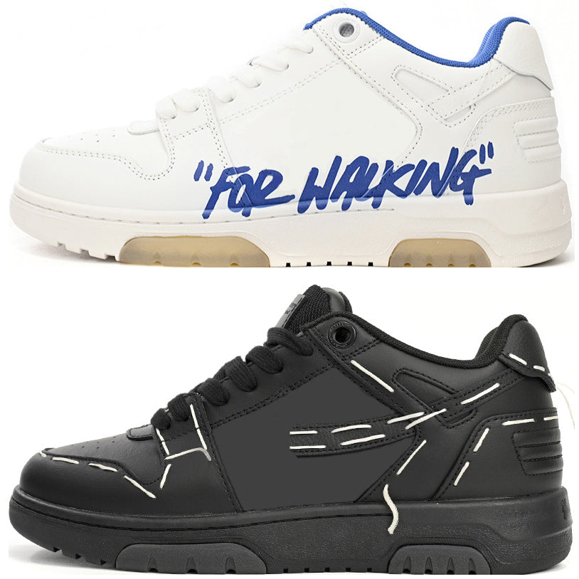 Shop off whiteshoes Out Of Office whitesneaker For Walking Offs-White Shoes Men Women Rubber Sole Casual Tennis Low-Top Black White Pink Light Blue