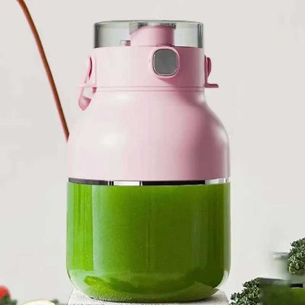 Juicers 500 ml large capacity fresh juice blender Wireless outdoor portable 2-in-1 fruit juicer Multi-functional blender J241114