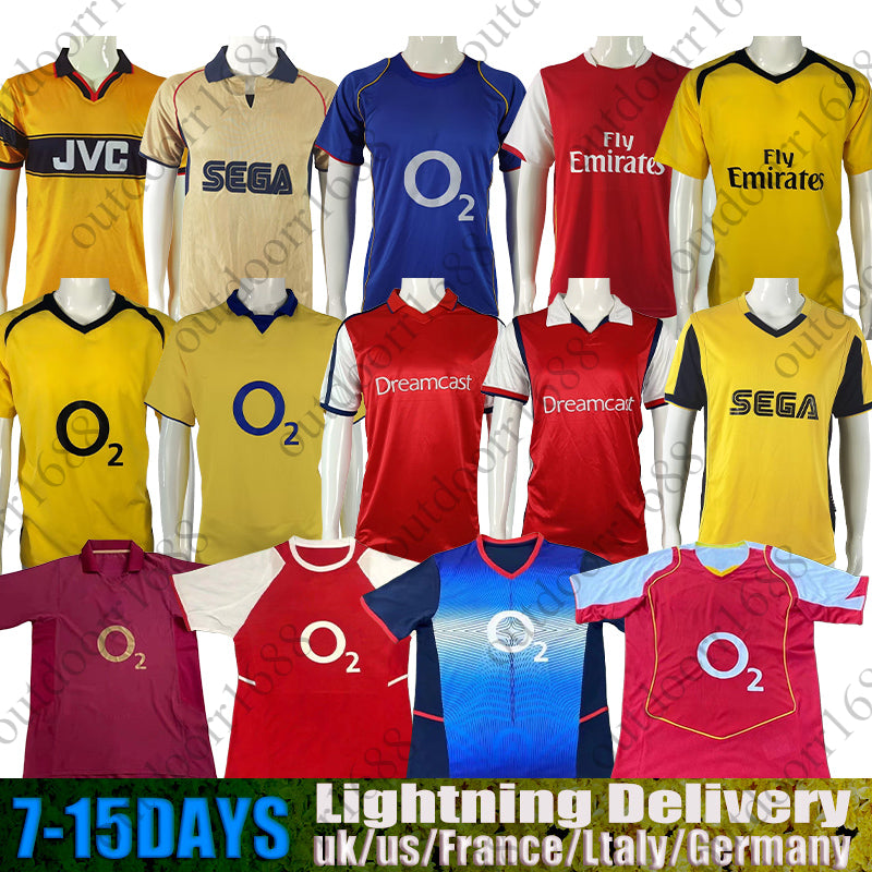 Retro Aarsenal soccer jerseys arsenalfootball Henry&#039;s football career PIRES REYES BERGKAMP ADAMS Persie Galla V. PERSIE Arsen football shirt Me