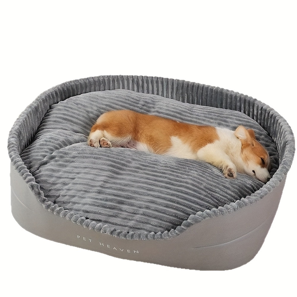 TEMU Luxurious Dog Bed Kennel - Pet Beds - Plush, Bite-resistant, Dirt-proof, Comfortable, Use, Machine Washable, Perfect Living Room With